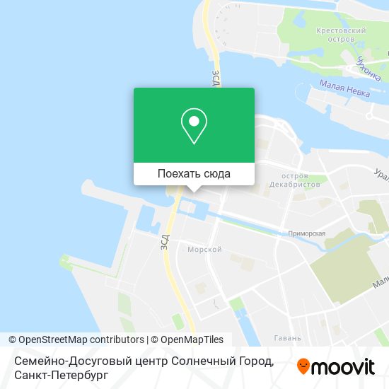 Карта Семейно-Досуговый центр Солнечный Город