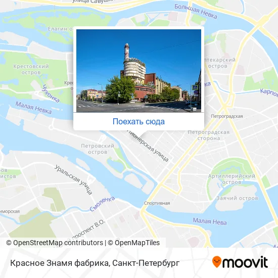 Карта Красное Знамя фабрика