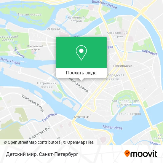 Карта Детский мир