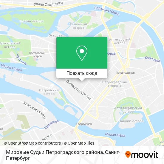 Карта Мировые Судьи Петроградского района