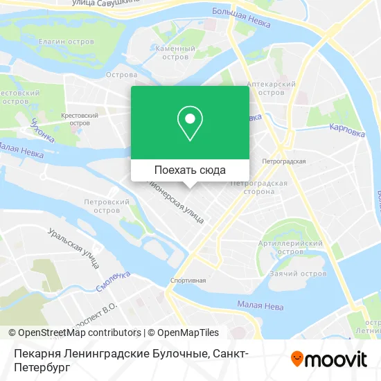 Карта Пекарня Ленинградские Булочные