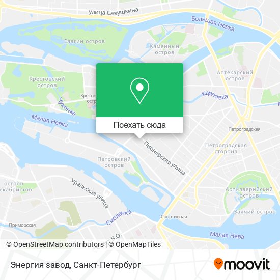 Карта Энергия завод
