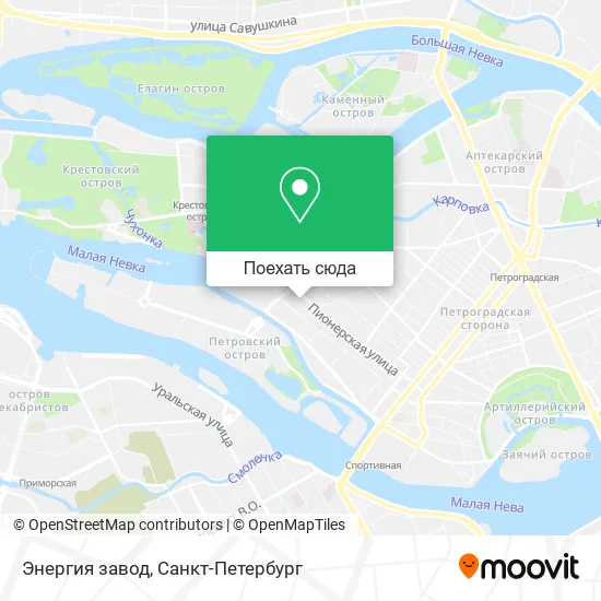 Карта Энергия завод