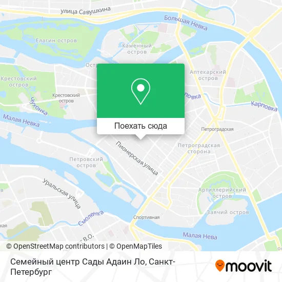 Карта Семейный центр Сады Адаин Ло