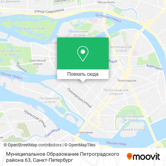 Карта Муниципальное Образование Петроградского района 63