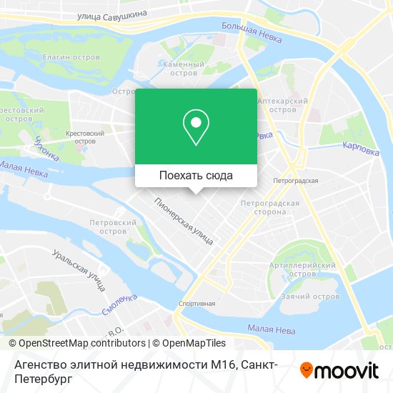 Карта Агенство элитной недвижимости М16