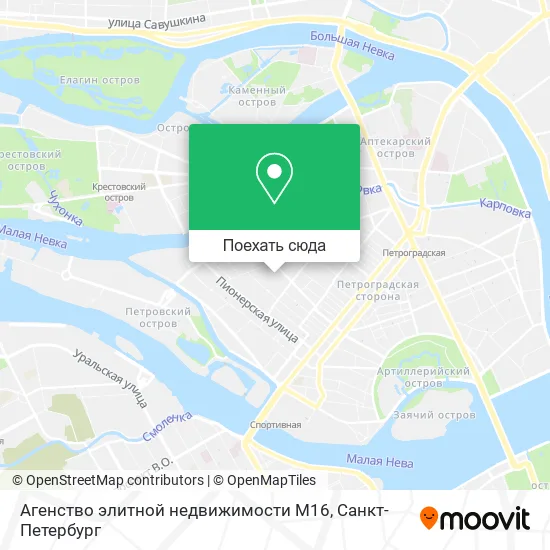 Карта Агенство элитной недвижимости М16