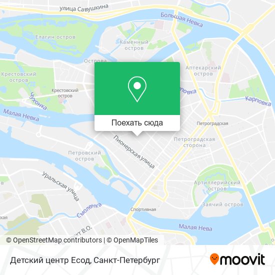 Карта Детский центр Есод