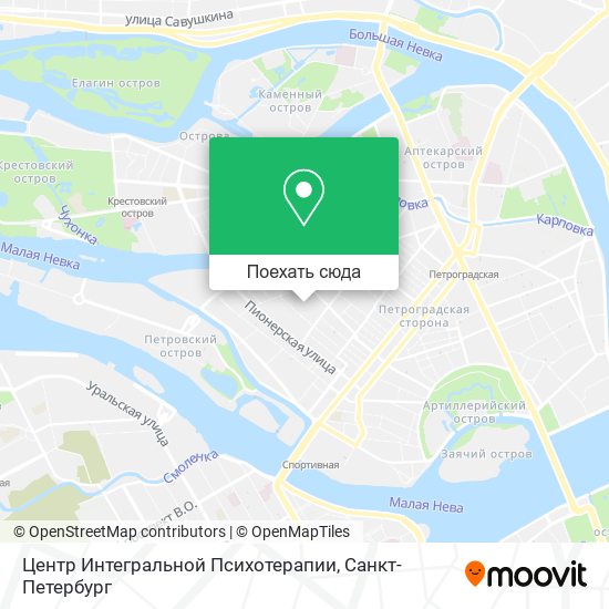 Карта Центр Интегральной Психотерапии