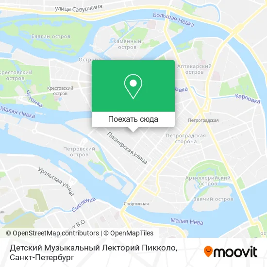 Карта Детский Музыкальный Лекторий Пикколо