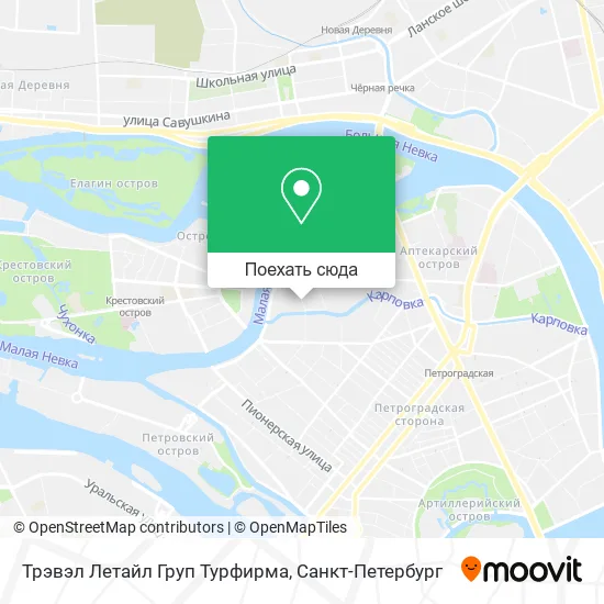 Карта Трэвэл Летайл Груп Турфирма