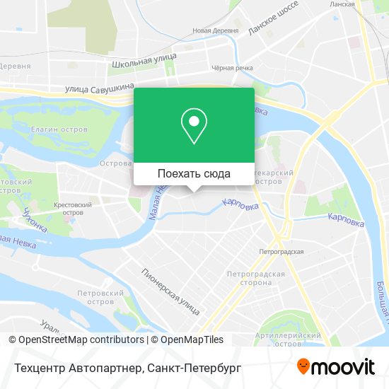 Карта Техцентр Автопартнер