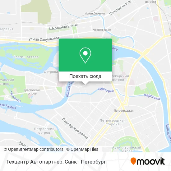Карта Техцентр Автопартнер