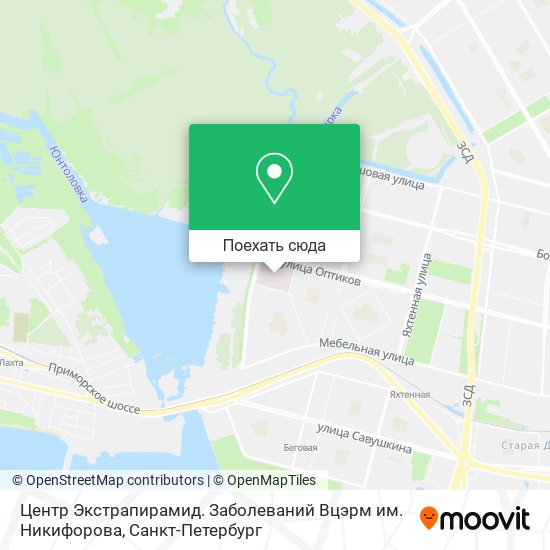 Карта Центр Экстрапирамид. Заболеваний Вцэрм им. Никифорова