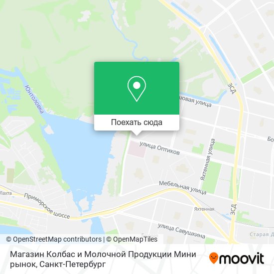 Карта Магазин Колбас и Молочной Продукции Мини рынок