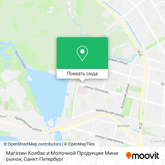 Карта Магазин Колбас и Молочной Продукции Мини рынок