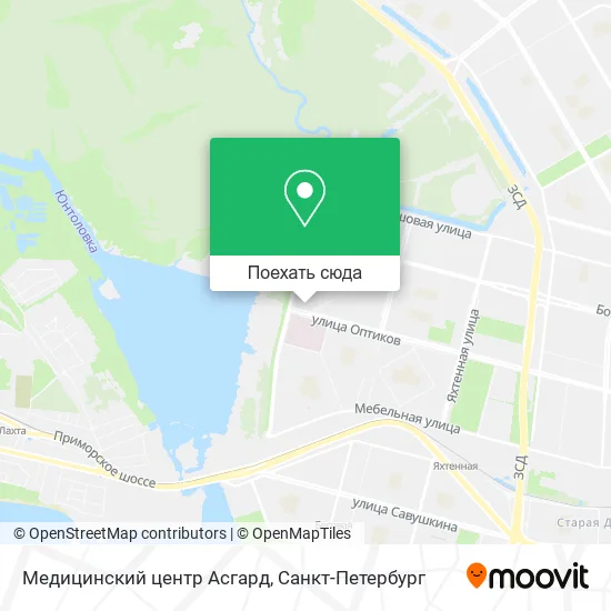 Карта Медицинский центр Асгард