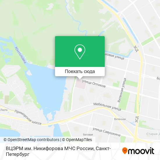 Карта ВЦЭРМ им. Никифорова МЧС России