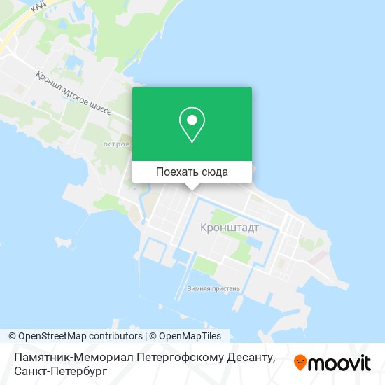 Карта Памятник-Мемориал Петергофскому Десанту