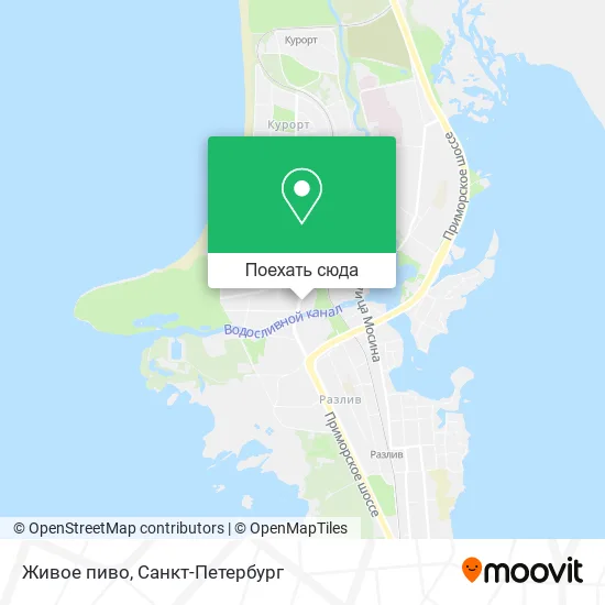 Карта Живое пиво