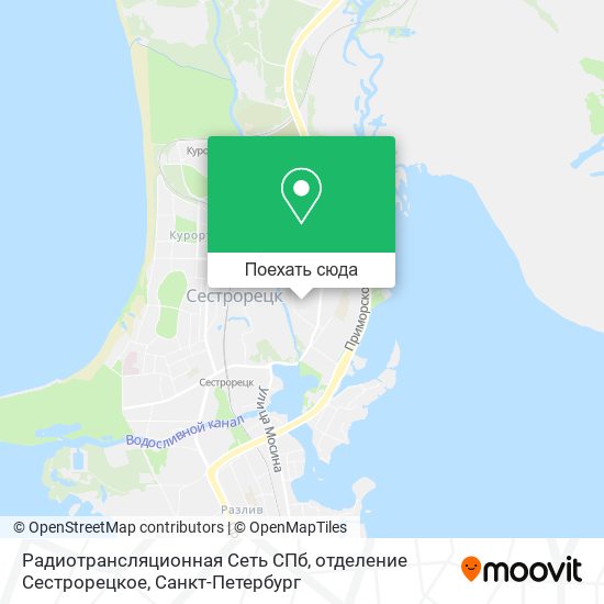 Карта Радиотрансляционная Сеть СПб, отделение Сестрорецкое