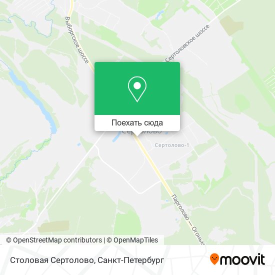 Карта Столовая Сертолово