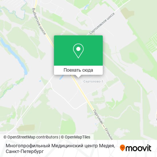 Карта Многопрофильный Медицинский центр Медея