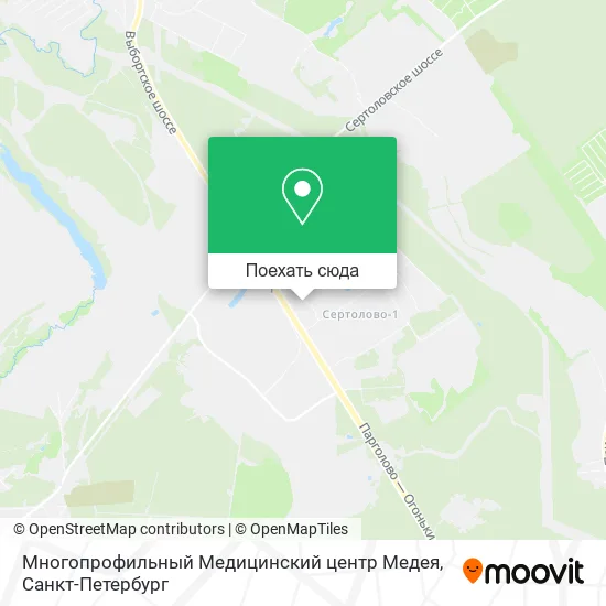 Карта Многопрофильный Медицинский центр Медея