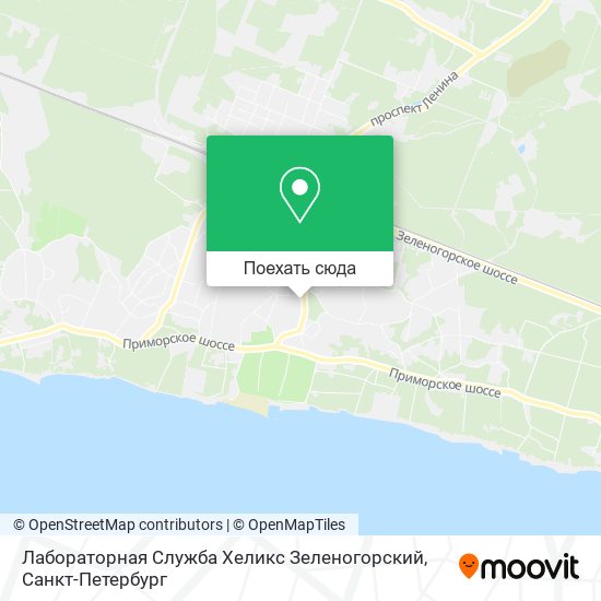 Карта Лабораторная Служба Хеликс Зеленогорский
