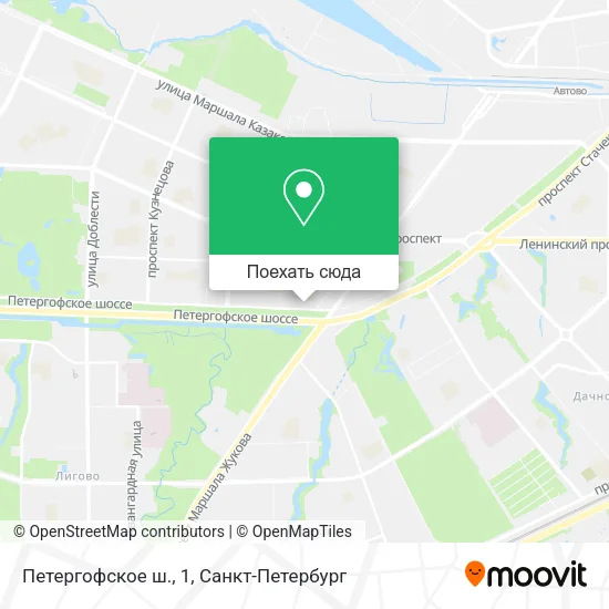 Карта Петергофское ш., 1
