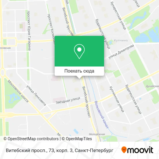 Карта Витебский просп., 73, корп. 3