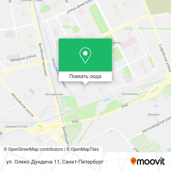 Карта ул. Олеко Дундича 11