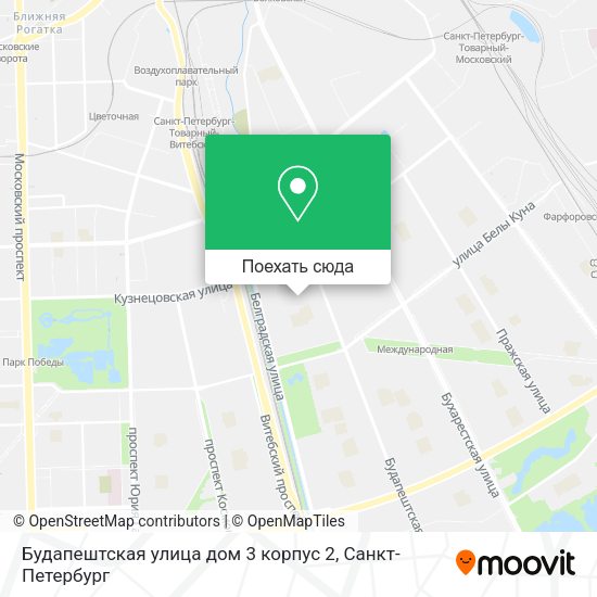 Карта Будапештская улица дом 3 корпус 2