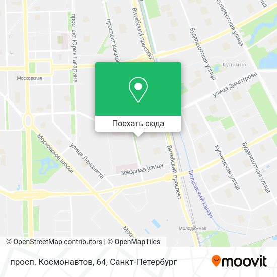 Карта просп. Космонавтов, 64