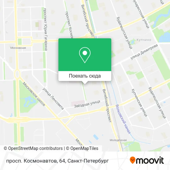 Карта просп. Космонавтов, 64