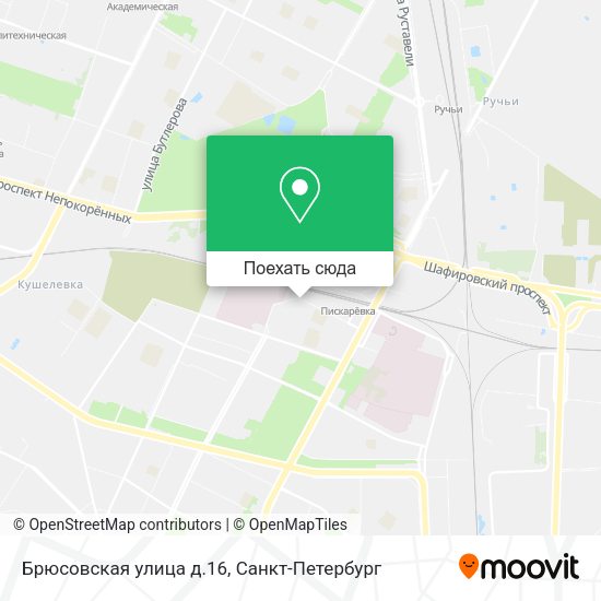 Карта Брюсовская улица д.16