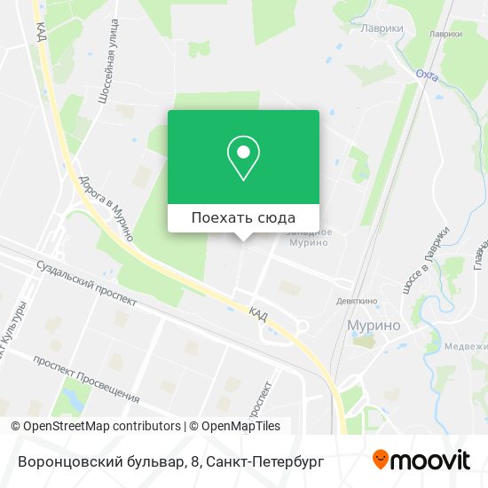 Карта Воронцовский бульвар, 8