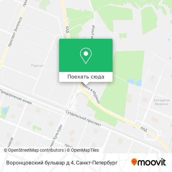 Карта Воронцовский бульвар д 4