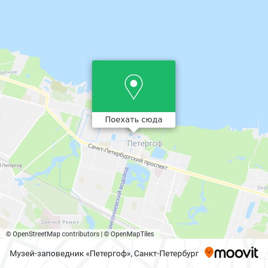 Карта Музей-заповедник «Петергоф»