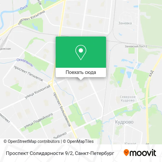 Карта Проспект Солидарности 9/2