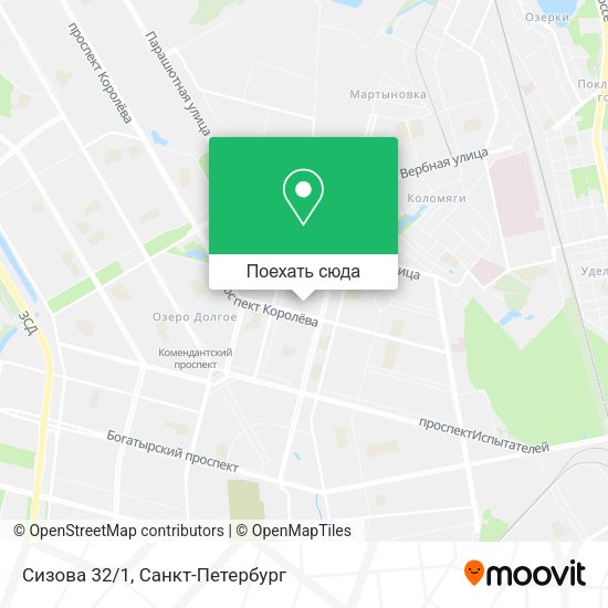 Карта Сизова 32/1