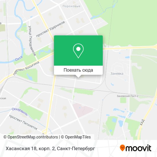 Карта Хасанская 18, корп. 2