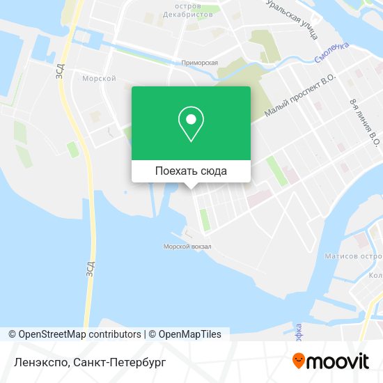 Карта Ленэкспо