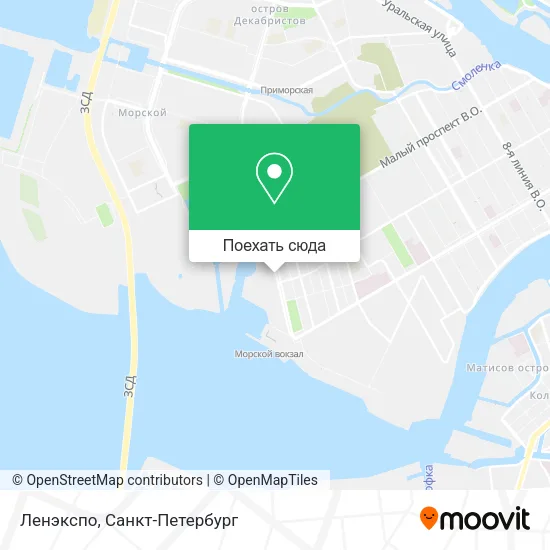 Карта Ленэкспо