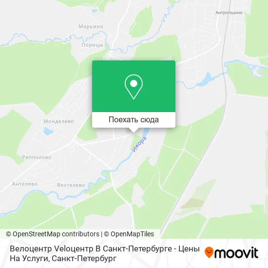 Карта Велоцентр Veloцентр В Санкт-Петербурге - Цены На Услуги