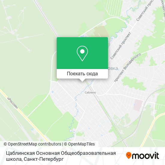 Карта Цаблинская Основная Общеобразовательная школа