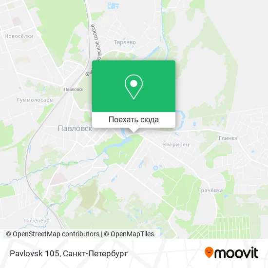 Карта Pavlovsk 105