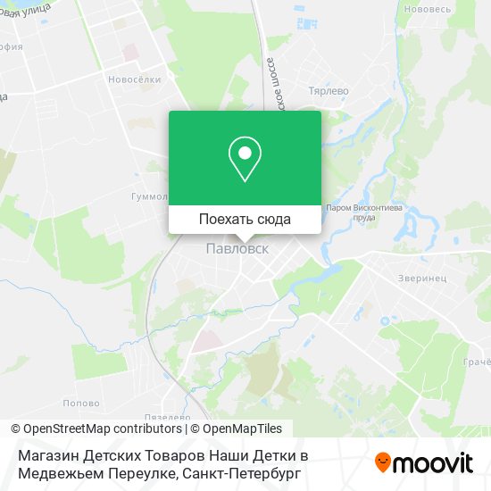 Карта Магазин Детских Товаров Наши Детки в Медвежьем Переулке