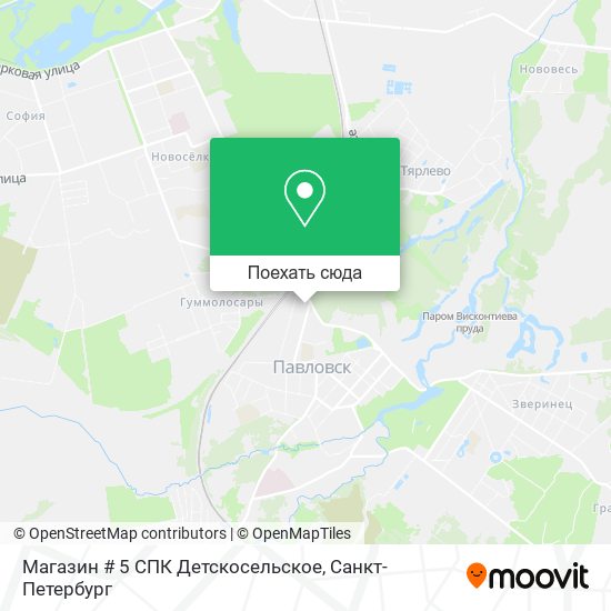 Карта Магазин # 5 СПК Детскосельское