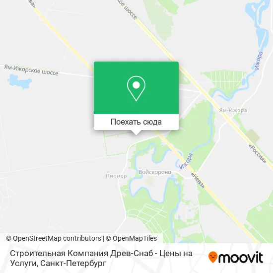 Карта Строительная Компания Древ-Снаб - Цены на Услуги